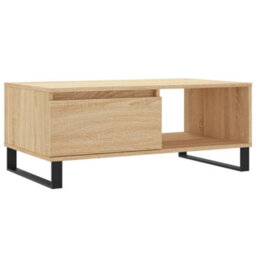 Berkfield Coffee Table Sonoma Oak 90X50X36.5 Cm Engineered Wood - thumbnail 2