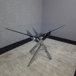 Kosy Koala Modern Rectangle Glass Dining Table Set With 4 Black Velvet Chairs Dining Room Furniture - thumbnail 5