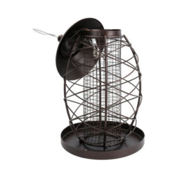 AB Tools 2Pk Lantern Bird Feeder Nut Holder Hanging Feeding Station For Wild Birds - thumbnail 2