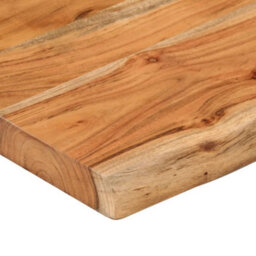 Berkfield Wall Shelf 100X20X3.8 Cm Rectangular Solid Wood Acacia Live Edge - thumbnail 7