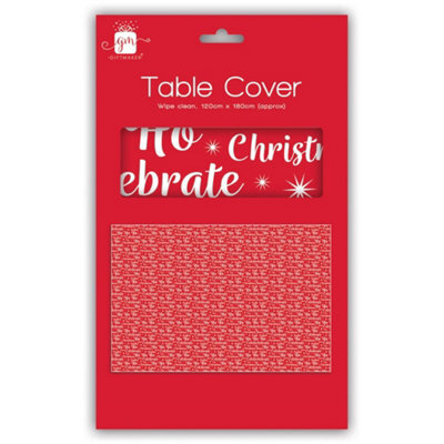 Ho Ho Ho Design Christmas Tablecover 120Cm X 180Cm - image 1