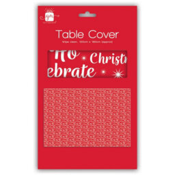 Ho Ho Ho Design Christmas Tablecover 120Cm X 180Cm - thumbnail 1
