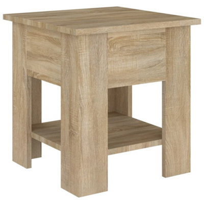 Berkfield Modern Coffee Table Sonoma Oak 40X40X42 Cm Engineered Wood - image 1