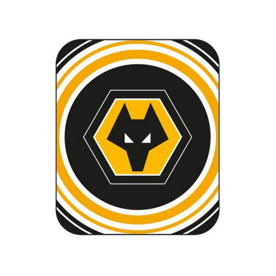 Wolverhampton Wanderers Fc Fleece Pulse Blanket Black/white/gold (One Size)
