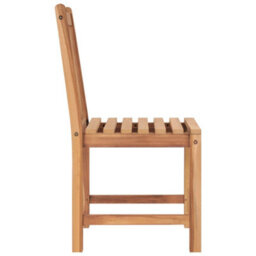 Berkfield 5 Piece Garden Dining Set Solid Teak Wood - thumbnail 6