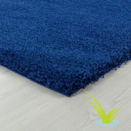STALWART Modern Shaggy Rug - 5Cm Thick Pile Soft Touch Washable Area Rugs Carpet (Navy Blue, 60X110Cm) - thumbnail 4