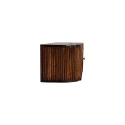 Wyld Haus Positano Chestnut Mango Wood Wall-Mounted Console Table With Slatted Front And Brass Knobs - thumbnail 8
