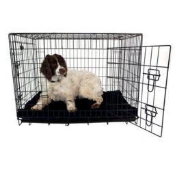 Actiaspet Xl Dog Bed Cage Crate Pet Waterproof Hygienic Bedding Tough Hardwearing Cushion Mat Black - thumbnail 2