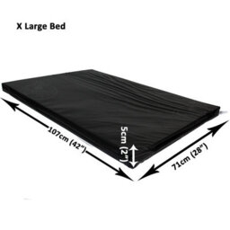 Actiaspet Xl Dog Bed Cage Crate Pet Waterproof Hygienic Bedding Tough Hardwearing Cushion Mat Black - thumbnail 5
