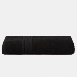 Ohs Luxury 100% Cotton Face Cloth Towel, 30 X 30Cm - Black - thumbnail 2