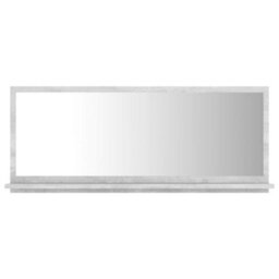 Walplus Bathroom Mirror Concrete Grey 90X10.5X37 Cm Engineered Wood - thumbnail 2