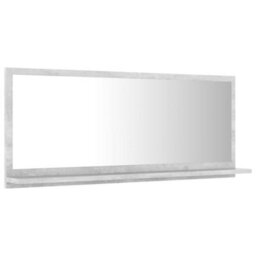 Walplus Bathroom Mirror Concrete Grey 90X10.5X37 Cm Engineered Wood - thumbnail 5