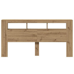 Walplus Led Headboard Artisan Oak 200X18.5X103.5 Cm Engineered Wood - thumbnail 6