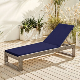 Thehotsale Supportive Resilient Leisure Comfortable Outdoor Sun Lounge Cushion Dark Blue 183Cm W X 54Cm D - thumbnail 4
