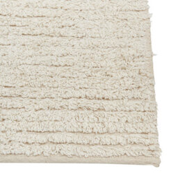 Beliani Beige Cotton Area Rug 160 X 230 Cm Hand-Tufted Low Pile Geometric - thumbnail 3