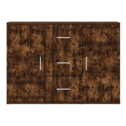 Berkfield Durable Sideboard Smoked Oak 91X29.5X65 Cm Engineered Wood - thumbnail 6