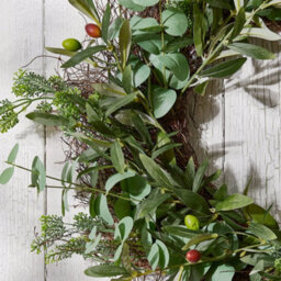 Dibor Traditional Green Summer Door Wreath Spring Wreath 60Cm - thumbnail 3