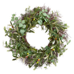 Dibor Traditional Green Summer Door Wreath Spring Wreath 60Cm - thumbnail 2