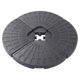 Living And Home Black 52L Hdpe Umbrella Base Cantilever Parasol Stand Water Filled 52Kg Sand Filled 66Kg - thumbnail 2