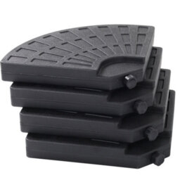 Living And Home Black 52L Hdpe Umbrella Base Cantilever Parasol Stand Water Filled 52Kg Sand Filled 66Kg - thumbnail 4