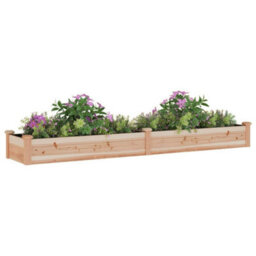 Berkfield Garden Raised Bed With Liner 240X45X25 Cm Solid Wood Fir - thumbnail 3