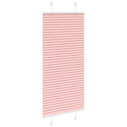 Berkfield Pleated Blind Pink 55X100 Cm Fabric Width 54.4 Cm Polyester - thumbnail 3