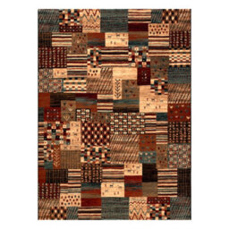 RugsX Wool Carpet Kashqai 4353 990 Patchwork Terracotta / Beige  135X200 Cm - thumbnail 2
