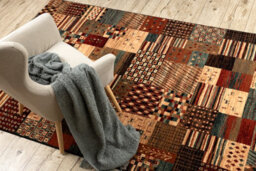 RugsX Wool Carpet Kashqai 4353 990 Patchwork Terracotta / Beige  135X200 Cm - thumbnail 5