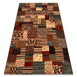 RugsX Wool Carpet Kashqai 4353 990 Patchwork Terracotta / Beige  135X200 Cm - thumbnail 4