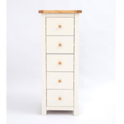 Cabinet Bits Maggiori 5 Drawer Narrow Chest Of Drawers Wood Knob - thumbnail 2