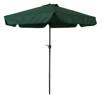 2.2M Patio Umbrella Parasol Outdoor Table Umbrella 6 Ribs Green