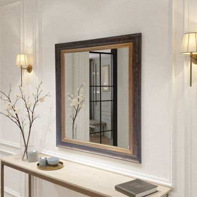 Yearn Classic Bronze Gold Bevelled Wall Mirror - image 1