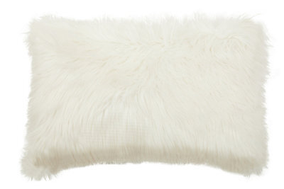 Orsina Bosie Lamina Cream Fur Cushion - image 1