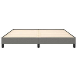 Berkfield Bed Frame Dark Grey 180X200 Cm 6Ft Super King Fabric - thumbnail 5