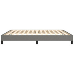 Berkfield Bed Frame Dark Grey 180X200 Cm 6Ft Super King Fabric - thumbnail 6