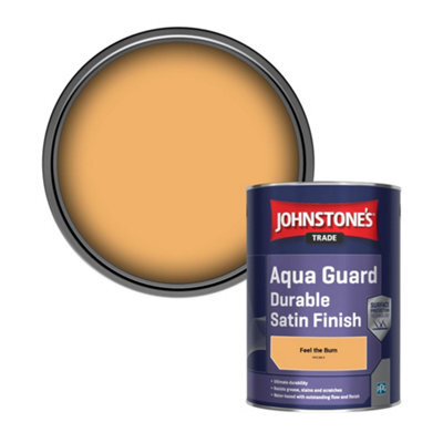 Johnstone's Trade Wood & Metal Aqua Guard Durable Satin Paint Feel The Burn (Ppg1203-5) 1L - image 1