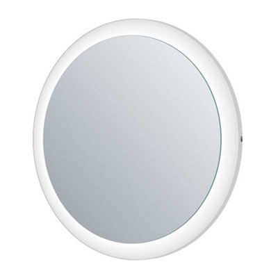 Plum&clay Zoe Circular Wallmounted Led Illuminated Bathroom Mirror (H)800mm (W)800mm - image 1