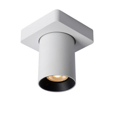 Lucide Nigel Modern Ceiling Spotlight - Led Dim To Warm - Gu10 - 1X5W 2200K/3000K - White - image 1