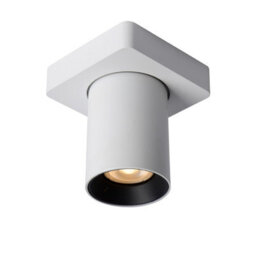 Lucide Nigel Modern Ceiling Spotlight - Led Dim To Warm - Gu10 - 1X5W 2200K/3000K - White - thumbnail 1