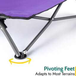 Trail Outdoor Leisure Low Beach Chair Folding Outdoor Camping Garden Festival Lightweight Lounger Seat - Purple - thumbnail 4