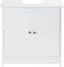 Home Treats White Under Sink Cabinet Freestanding Bathroom Storage Cupboard