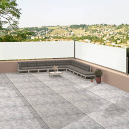 Berkfield Retractable Side Awning Cream 117X1200 Cm