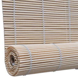 Berkfield Natural Bamboo Roller Blinds 4 Pcs 120X160 Cm - thumbnail 4