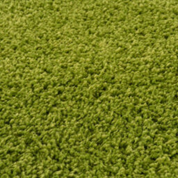 The Rugs Green Soft Plain Design Fluffy Shaggy Rugs And Runners High Pile Living Room Kitchen Hallway 380 - thumbnail 2
