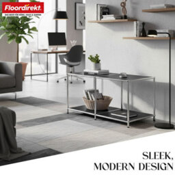Floordirekt Concept Epure Mk 016 Metal Sideboard Storage Unit With Open Shelves Black - thumbnail 7