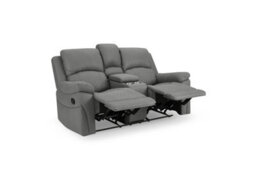 Home Detail Darius 2 Seater Recliner Sofa, Dark Grey Air Leather - thumbnail 6