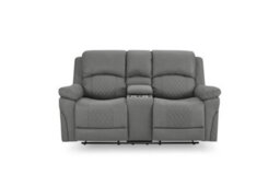 Home Detail Darius 2 Seater Recliner Sofa, Dark Grey Air Leather - thumbnail 4