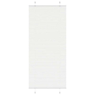 Walplus Pleated Blind White 90X200 Cm Fabric Width 89.4 Cm Polyester - image 1