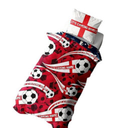 England Football Its Coming Home Reversible Duvet Set Red/black/white (Single) - thumbnail 3