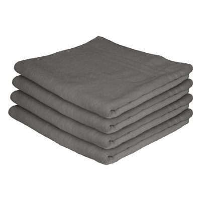 Nicola Spring Cotton Bath Sheets - 160Cm X 90Cm - Charcoal - Pack Of 4 - image 1